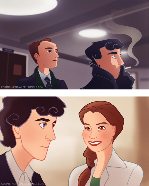 cosmic-nerd-angel:   If Sherlock was an animated show.   I took random screencaps from A Scanda