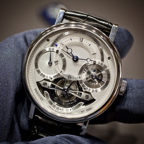 The incredible #Breguet perpetual calendar tourbillon in platinum. Yours for $179,200. Story on HODINKEE.