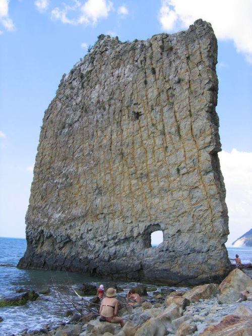 Sail Rock, RussiaThis sandstone monolith located in the Russian region of Krasnodar Krai obtained it