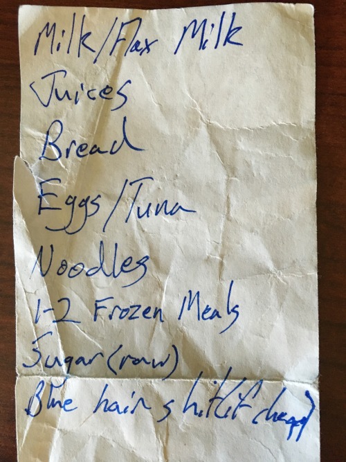 You might have thought that you dropped your grocery list dropped off the map… I’m stil