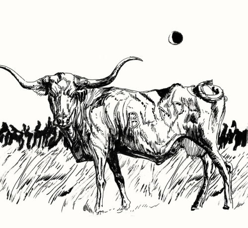 jettpack:Original ink illustrations I did for the story vignettes in Where the Water Tastes like Win