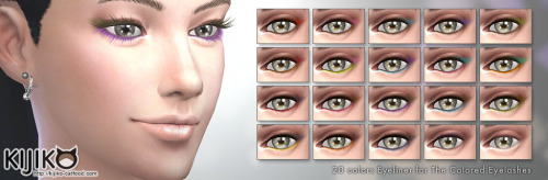 Play with Color Eyelashes!I created the colored eyelashes for my lashes.and a little gift,&ldquo