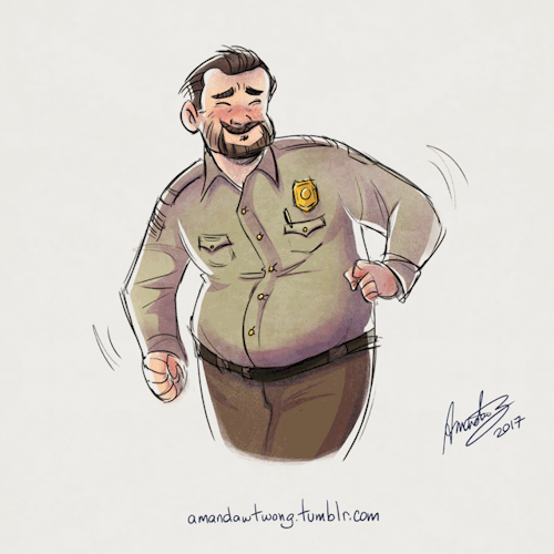 amandawtwong:  For some reason, I drew a dancing Sheriff Hopper. Hope you enjoy.