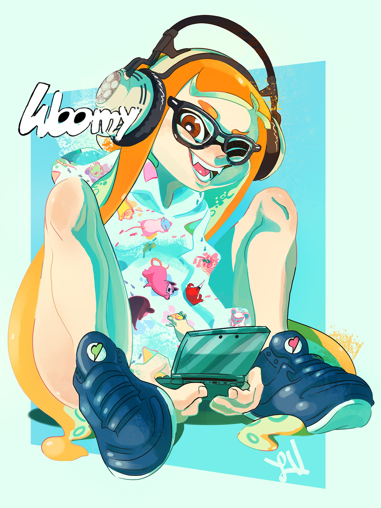 lukevalentineart:Futaba x Woomy