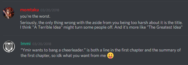 This conversation keeps happening and I don’t know why, but I’m right.