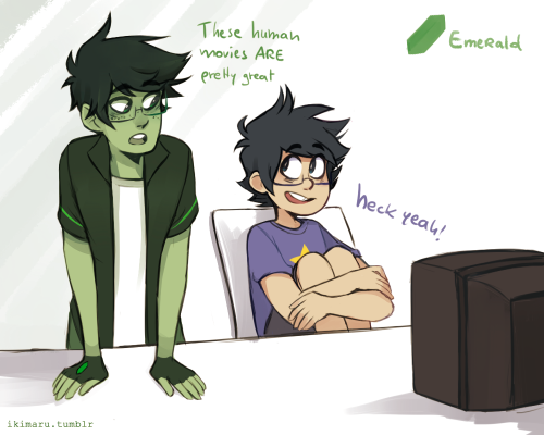 ikimaru:got around finishing those drawings for the SU au at last! c: