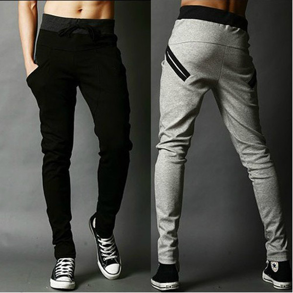 Black harem dance pants for women