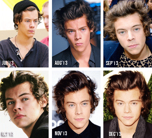        Harry Styles in 2010, 2011, 2012 and 2013         