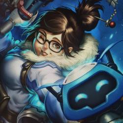 quirkilicious:  Sneak peek of my Mei! Gonna get a fresh look at it tomorrow morning before posting it~  #quirkilicious #myart #fanart #overwatch #mei