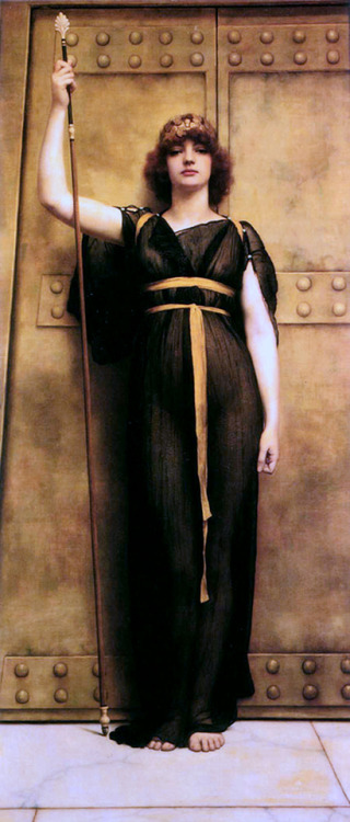 artisticinsight:   John William Godward (1861-1922)     The Mirror, 1899 l A Priestess, 1894 l A Priestess II, 1893 