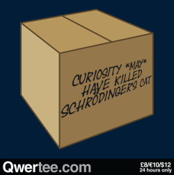 qwertee:  Just 6 hours remain to get our Last Chance Tee “Curiosity…&quot; on www.Qwertee.com/last-chance Get this great design now for £10/€12/พ before it’s GONE FOREVER! Be sure to “Like&quot; this for 1 chance at a FREE TEE this weekend,