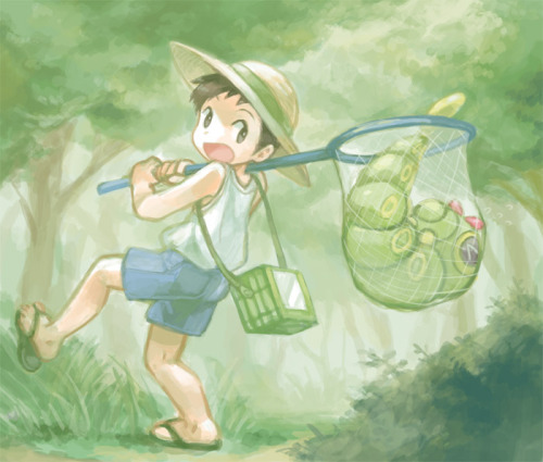 by やぽ do you ever really think about the scale of bug pokemon and how amazing foot-tall caterpi