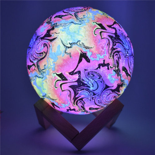 cutelovelzy: Best - selling  Table Lamp Bedroom Home Decoration~ 1=> 3D Galaxy Crystal Ball   // 