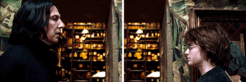 scverussnape:“Severus Snape wasn’t yours,” said Harry. “Snape was Dumbledore’s, Dumbledore’s from th