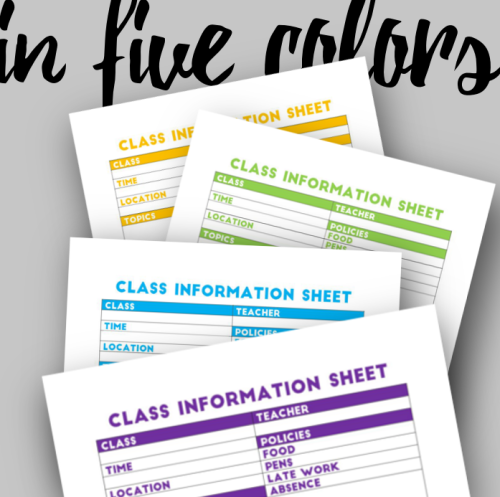 the-brightest-witch-studies:  class information sheet printable  i always get frustrated not being sure whether i’m allowed to eat in a class or not, what the late work policy is, etc and i don’t always carry the syllabus with me, so i created a