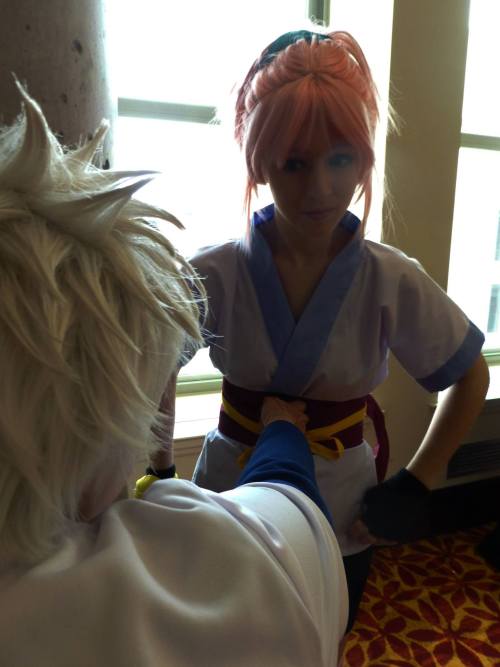 HunterxHunter @ Zenkaikon 2015&ndash;mini recreation of Killua vs. Machi fightKillua // Machiall