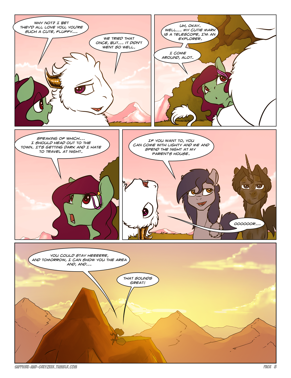 sapphire-and-greyzeek:  Chapter II - Page 8 Damn, if we move on in this speed, we