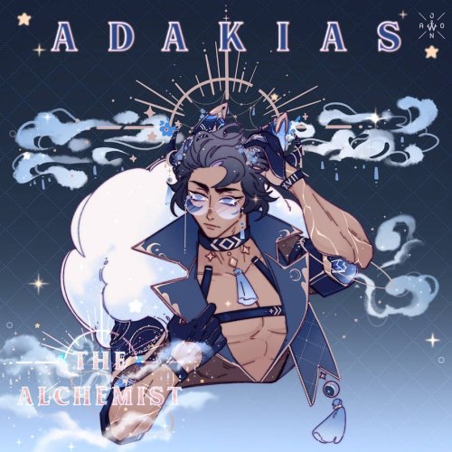 [ OC ] ADAKIAS ✨✨ handsome alchemist man, my beloved  ✦ personal art &amp; oc ! please do not us