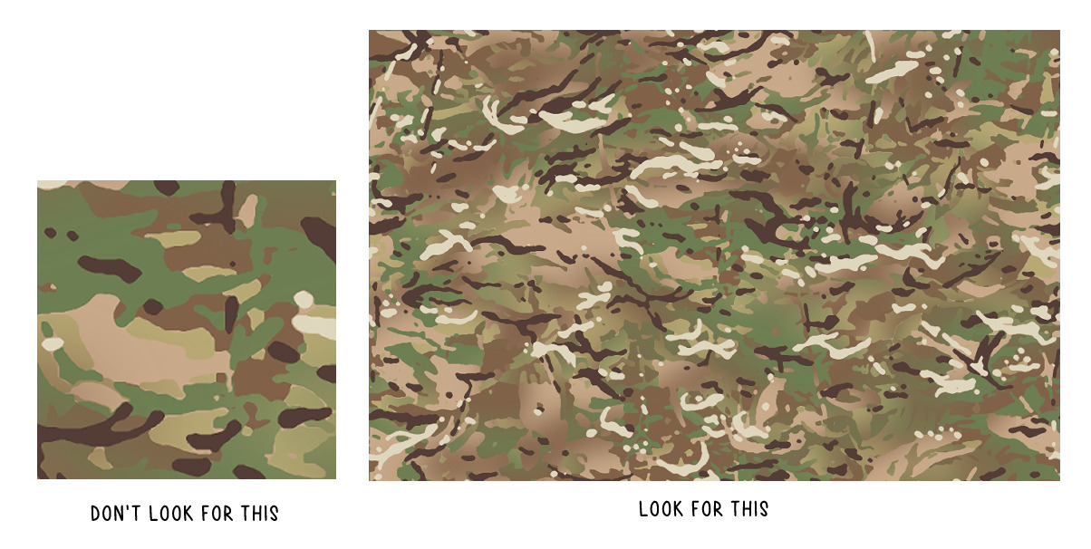 In a Constant State of Sleepiness and Confusion — Any tips on drawing  Military camos?