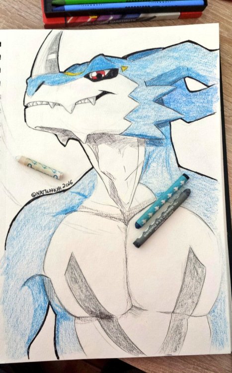 X-Veemon doodle from today :3