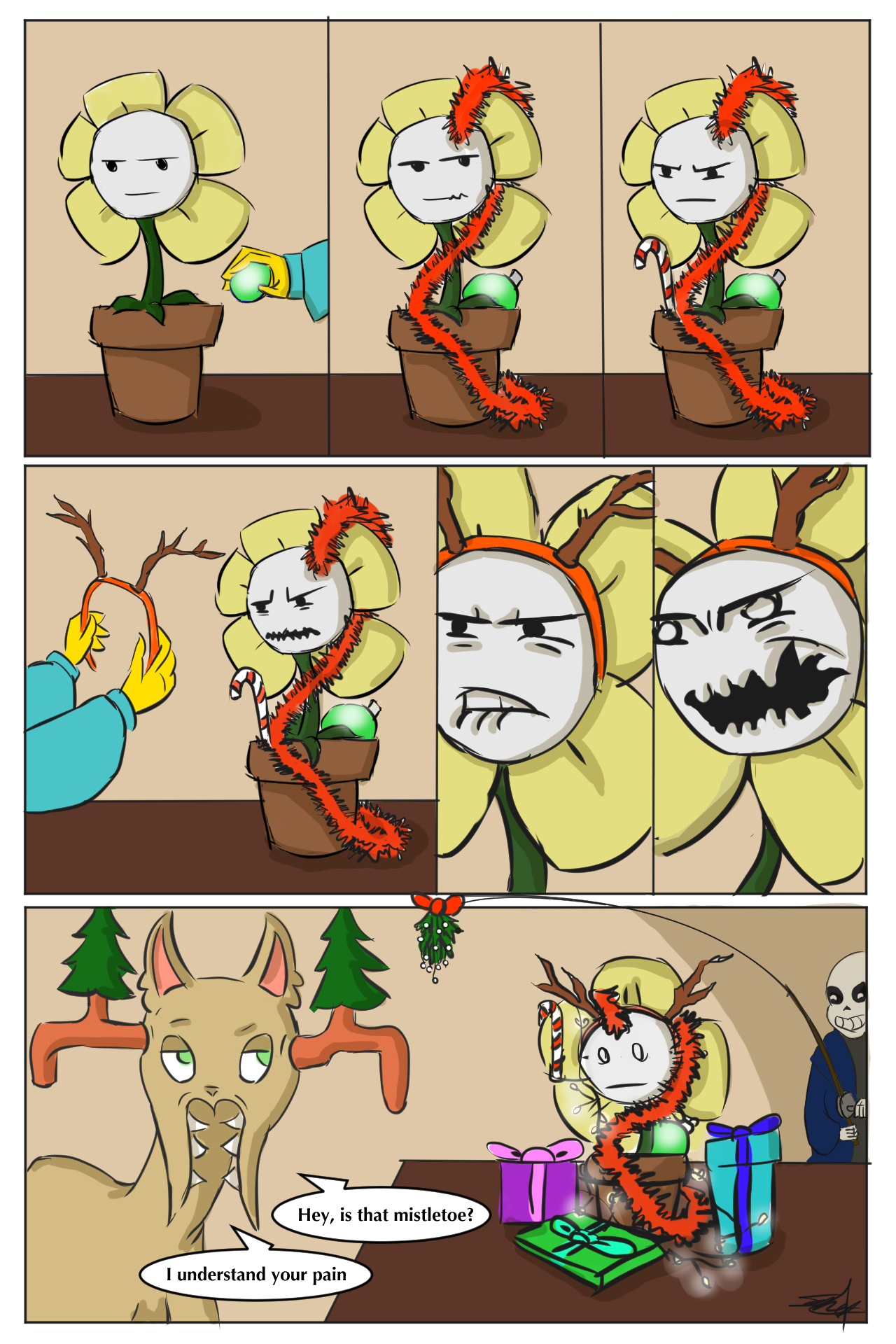 Sillysketching Short Comic Of Flowey And Gyftrot Hope You Enjoy