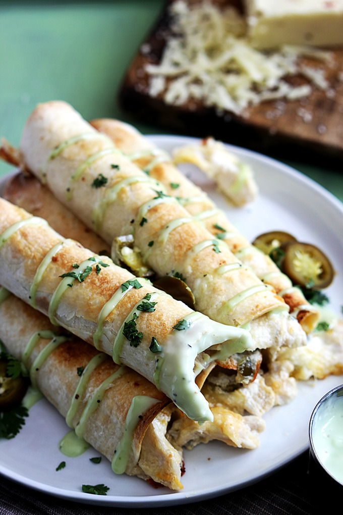 do-not-touch-my-food:  Jalapeño Chicken Taquitos