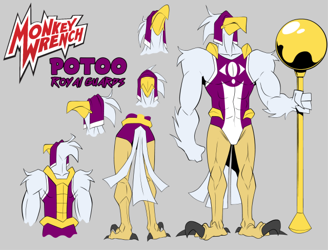 monkey-wrench-zeurel:Monkey Wrench Ep 1 reference sheets!