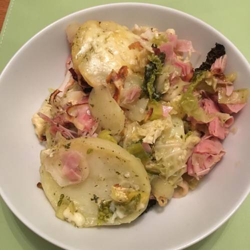 Dinner was cheesy ham, leek and potato hash #sw #swuk #swscotland #slimmingworld #slimmingworlduk #s