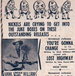 Rootsrockweirdo:  Those Nickels Won’t Be The Only Ones Cryin’ When Hank Sings