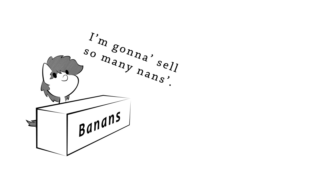 pony-taco:The banan stand couldn’t handle my superior people skills. For @askbananapiexD