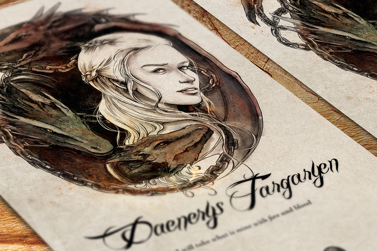 pixalry:  Game of Thrones Illustrations - Created by Jia Yi 
