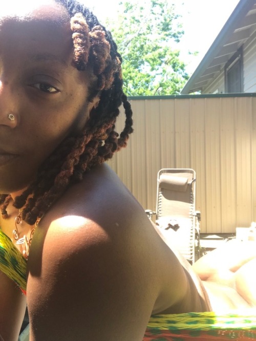 renaissanceamazon:  The first thing I did when I touched down in #NewOrleans  is get naked and saturate my skin with sun melted #cocoabutter and lay in the sun; because that #swampair has the right ingredients to nourish my skin and make it glow. I need