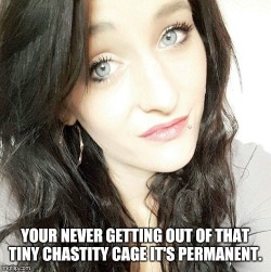 captionsofchastity:Permanent chastity