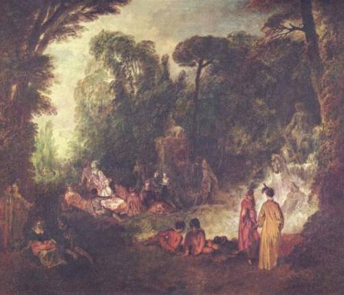 Feast in Park, 1713, Jean-Antoine WatteauMedium: oil,canvashttps://www.wikiart.org/en/antoine-wattea