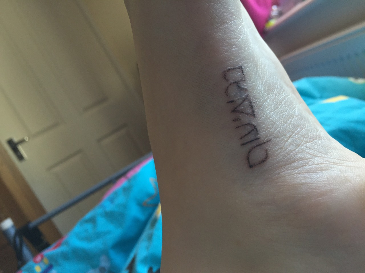 Fuck Yeah, Stick n' Poke! — chicken nuggets in hebrew (with a triangle in...