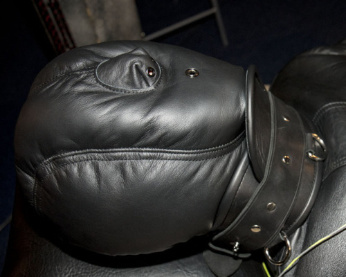 I was thoroughly enjoying myself, totally encapsulated in the thickest of padded leather: straitjack