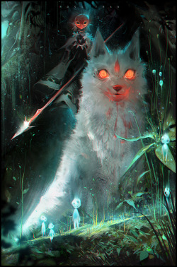 rossdraws:My take on a young Princess Mononoke from yesterday’s episode. Hope you like it!