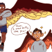 onesmolangel:sambucky teens in P.E./gym class and real wings sam wilson