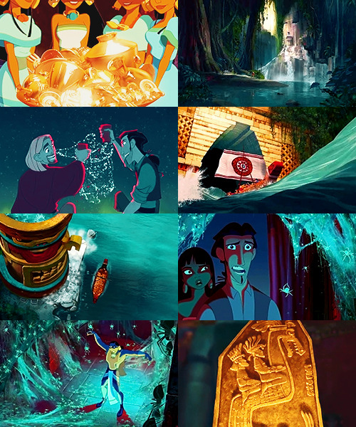 Non-Disney movies - color meme3. The Road to Eldorado - turquoise