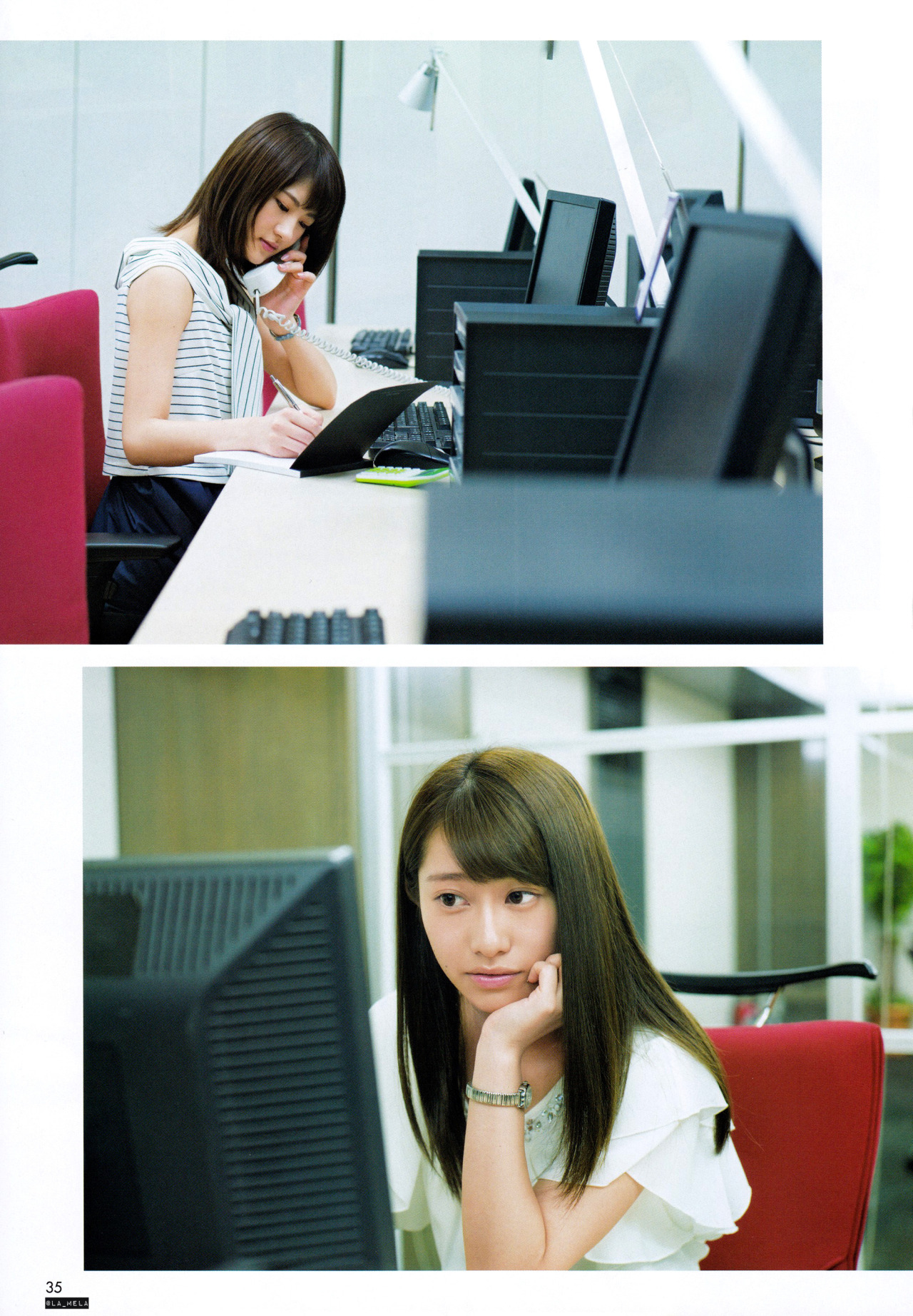 yic17:  Sakurai Reika &amp; Wakatsuki Yumi (Nogizaka46) | B.L.T. 2016.08 IssueCredit: