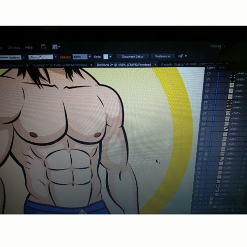 Hmmm Know Who This #adobeillustrator #gym #lineart #drawing #trace #art #thor #model