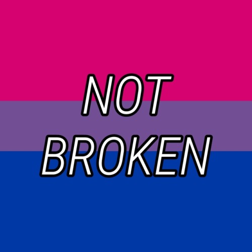 (Image description: six images with the bisexual flag as a background and text in the center. They r