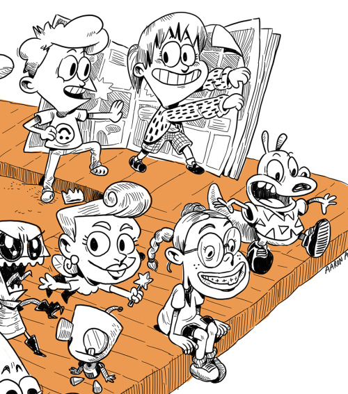 nickanimationstudio:“Nickelodeon Nostalgia” by NAS Storyboard Artist Aaron Austin”