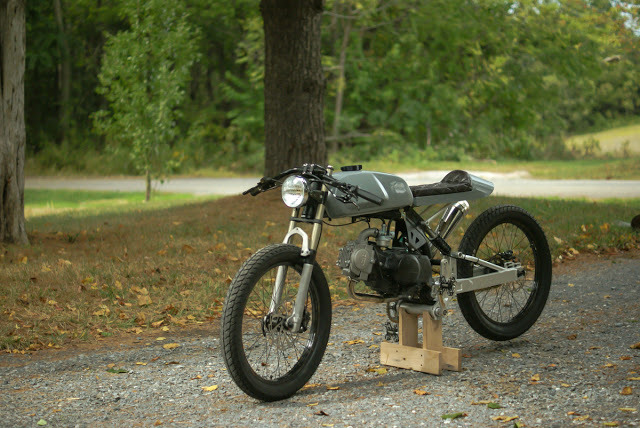 caferacerpasion:  Moped Cafe Racer| www.caferacerpasion.com