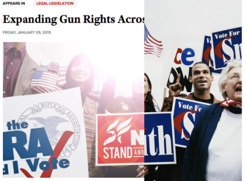 BUSTED: The NRA fakes gun rally diversity with photoshopped stock images.