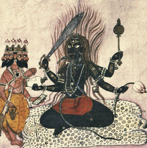 signorformica:Rudra, Indo-Aryan deity: ‘the roarer’, personification of terror, ‘mightiest of the mi