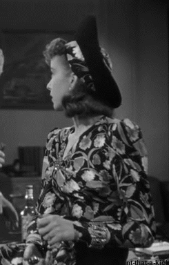 Ida Lupino reacts to Alan Hale’s puns in