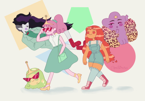 A wave of nostalgia hit me and I had the urge to draw my gurls on their kool outfits. 