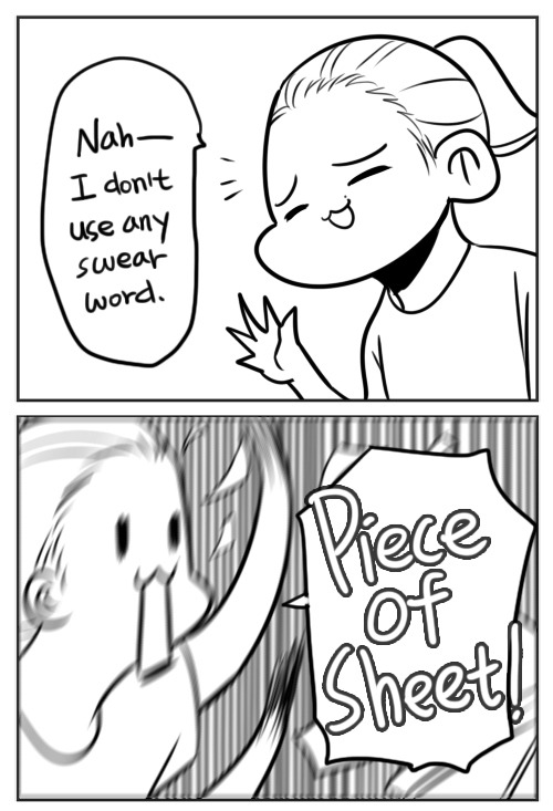 diaemyung:  Me in high school. There was a swear jar in our class, so I used some