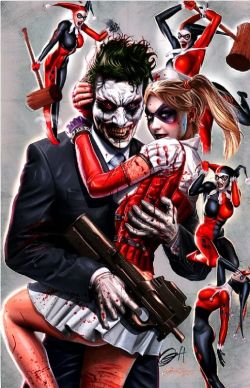 imthenic:  The Joker and Harley Quinn by